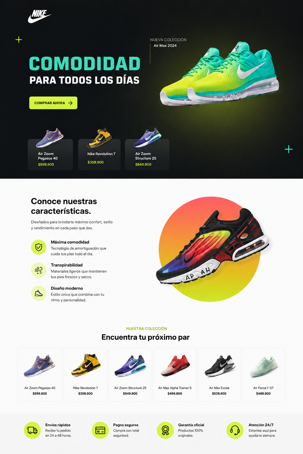 Landing Nike Air Max