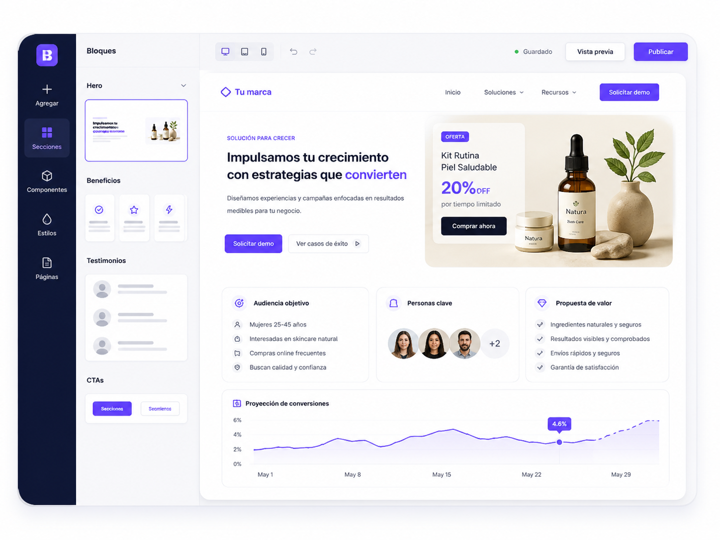 Lanzamiento y optimización